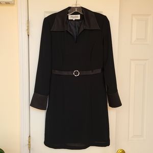 Black chiffon dress sz 6 US